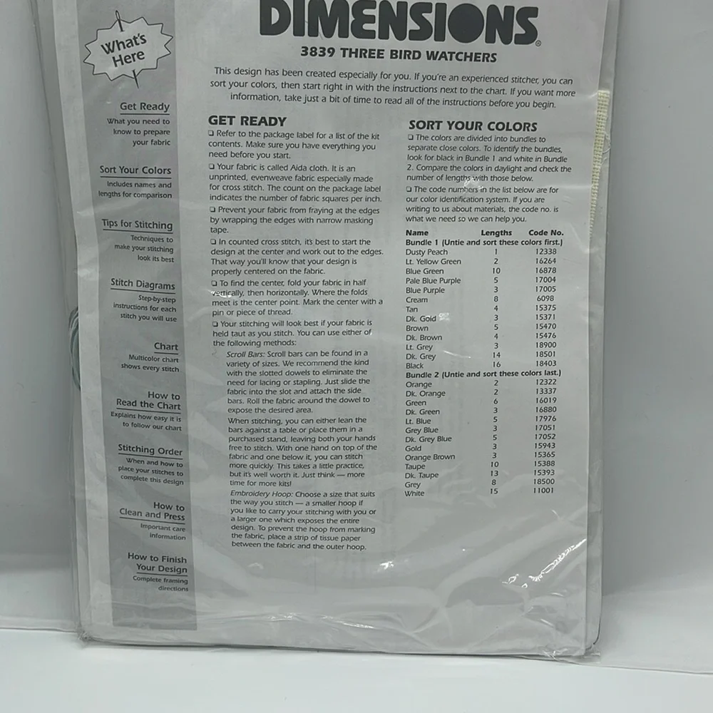 Dimensions Counted Cross Stitch Kit Three Bird Watchers Cats Kittens NEW